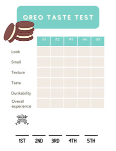 Oreo Taste Test Activity