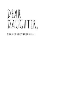 Dear Daughter Journal ,  |Daisy May and Me